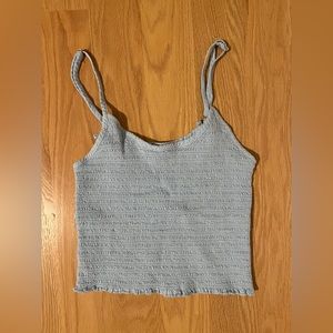 Brandy Melville Runched Tank - Light Blue